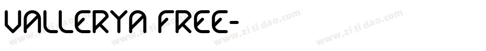 Vallerya FREE字体转换